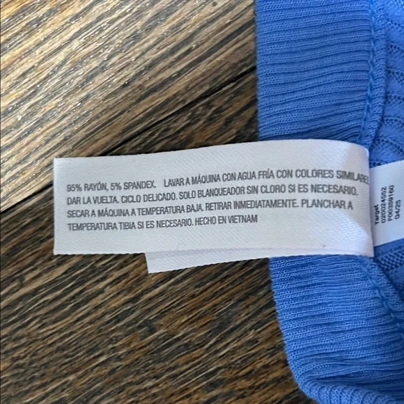 Blue Ribbed Button Cardigan & Shorts Set - Picture 5 of 7